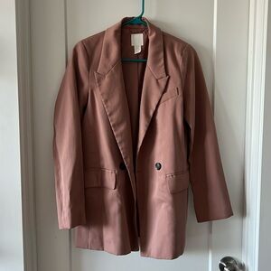 Pink oversized blazer